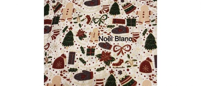 Tissu-noel-blanc Noël blanc