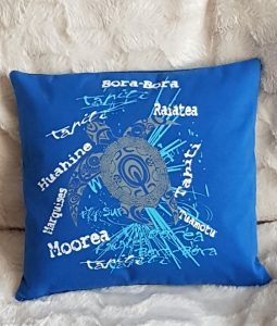 Coussin Tahiti face